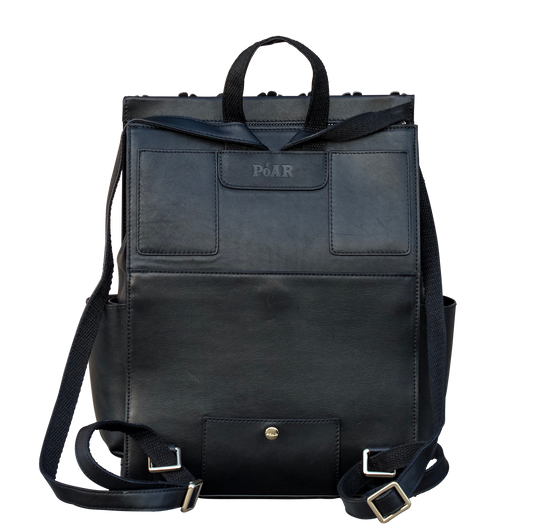 The Commuter BackPack - Black Rossete - PóAR® Wear